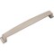 Jeffrey Alexander 192 mm Center Satin Nickel Square-to-Center Square Renzo Cabinet Cup Pull 141-192SN - alternate 2